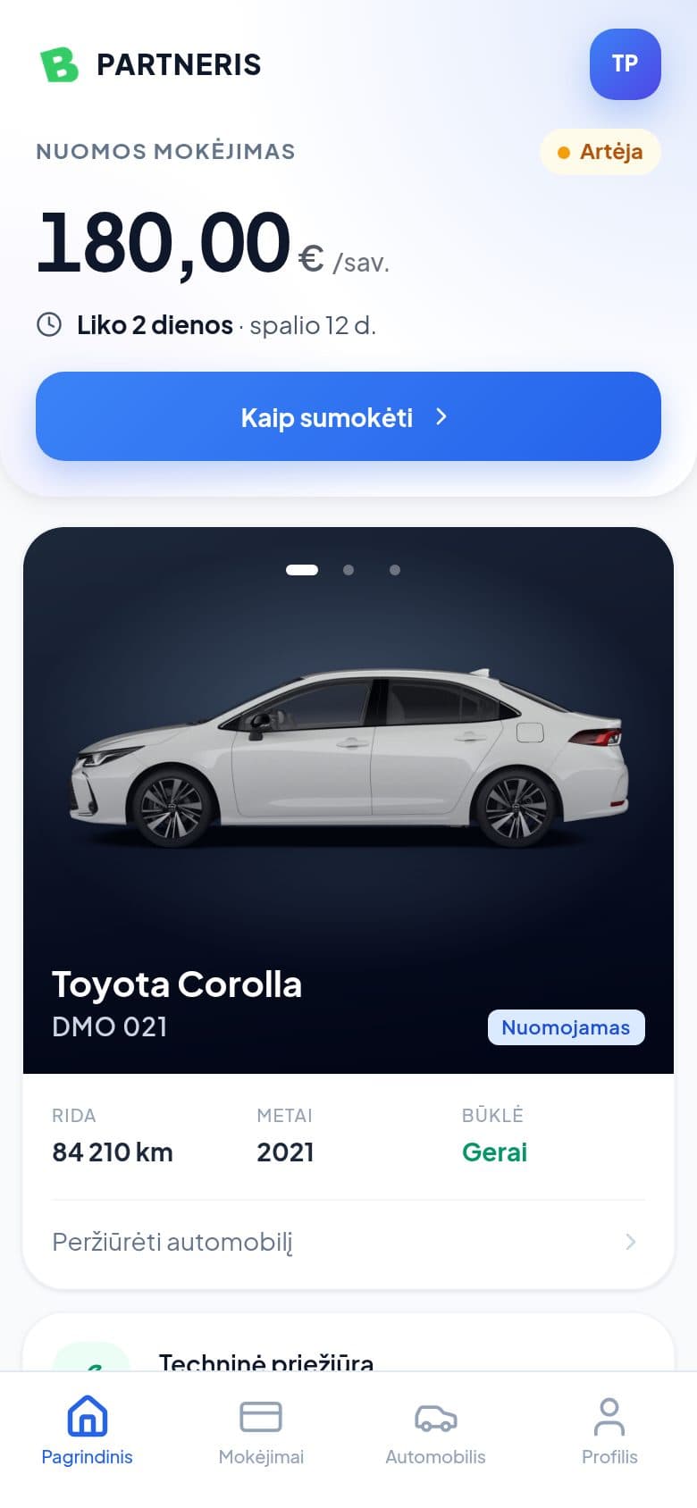 BPARTNERIS vairuotojams